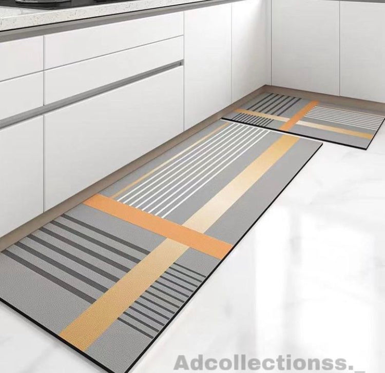 2Pcs Anti Slip Water Absorbent Matt Set