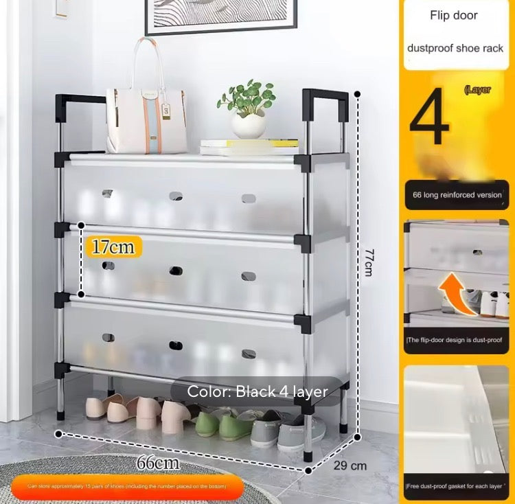 Multi-Tier Dustproof Anti-Rust Shoe Rack