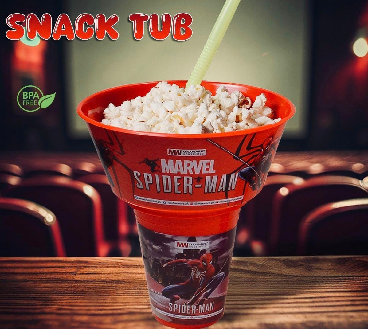 2 in 1 Snacks Drink Cup