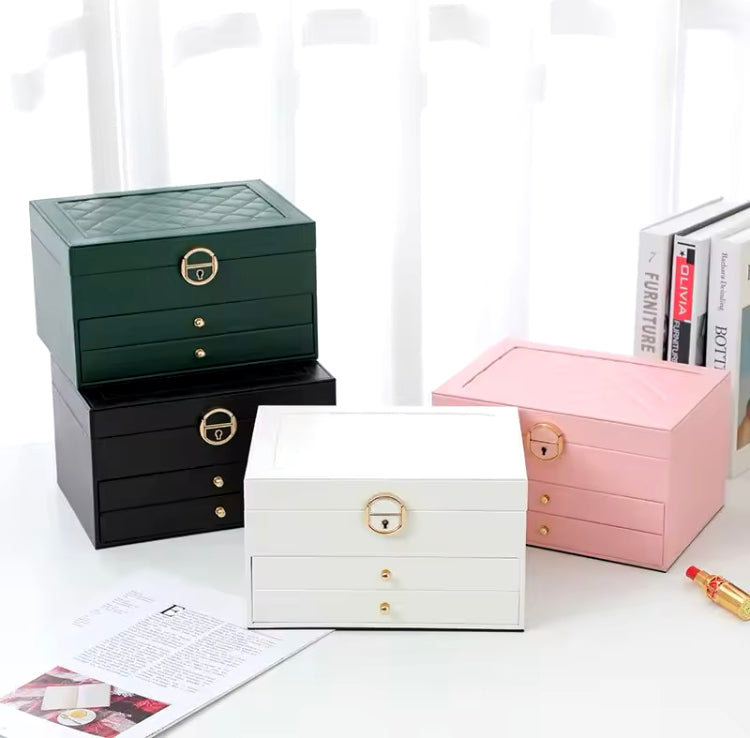 Multi Layer Leather Large Organizer for Jewellery