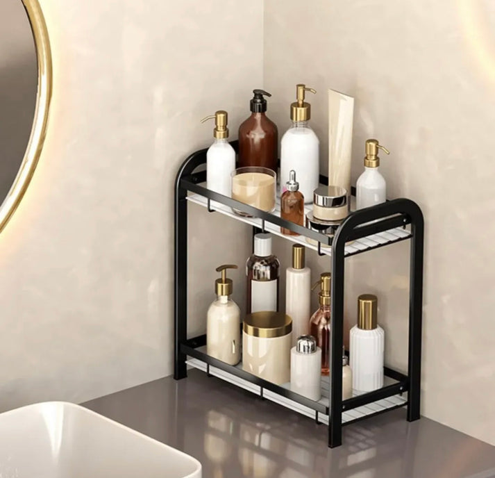 Double Layer Iron Multipurpose Storage Rack