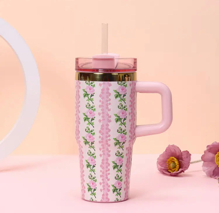 20oz Insulated Stainless Steel Tumbler with Straw