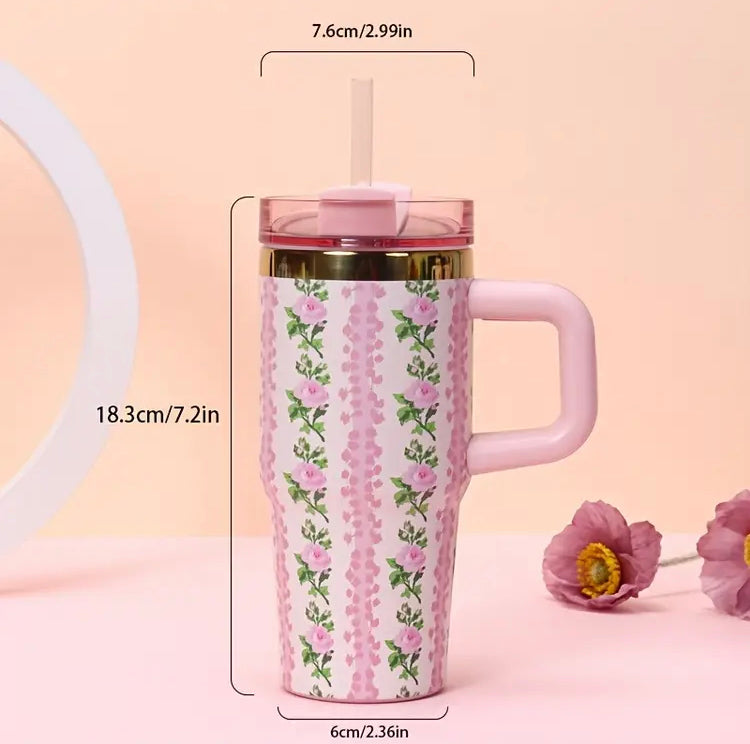 20oz Insulated Stainless Steel Tumbler with Straw