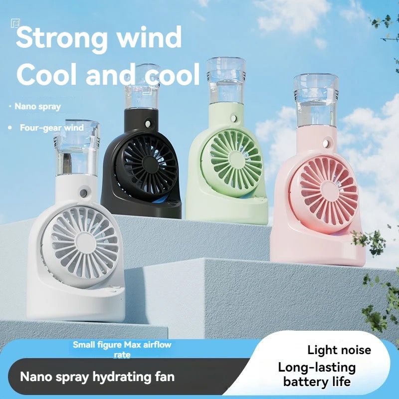 Portable Rechargeable Handheld Humidifier Fan