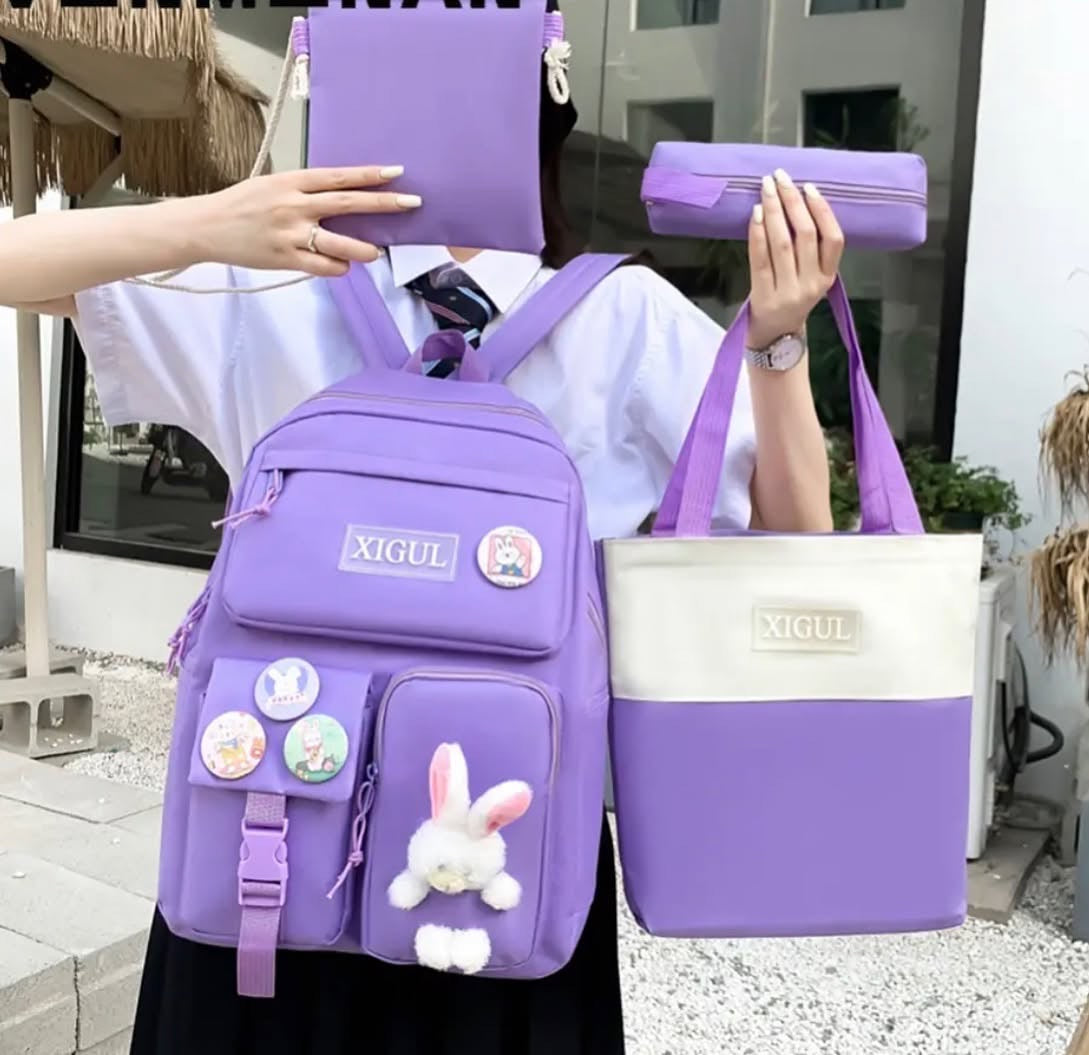4 Pcs Imported Bag Pack Set