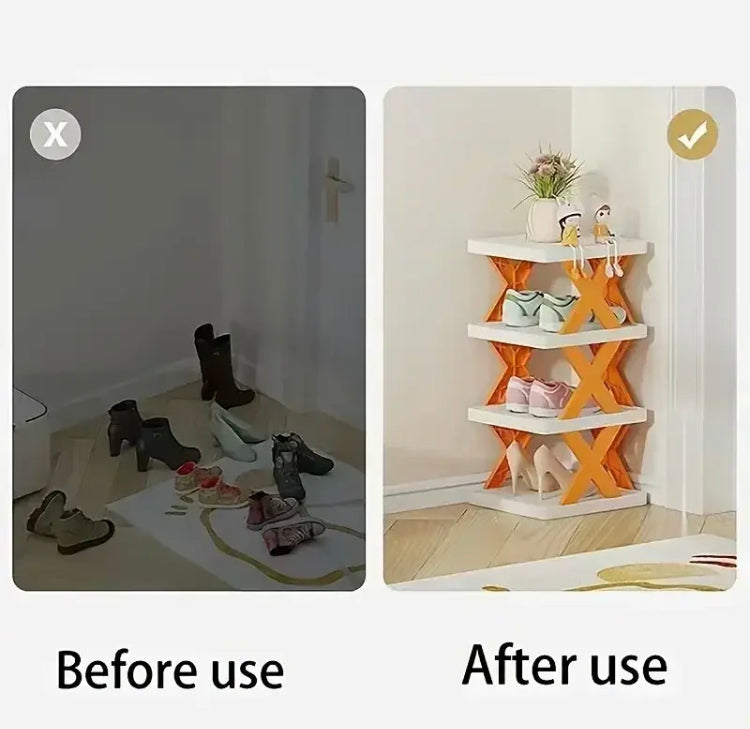 Multi-layer Foldable Detachable Shoe Rack