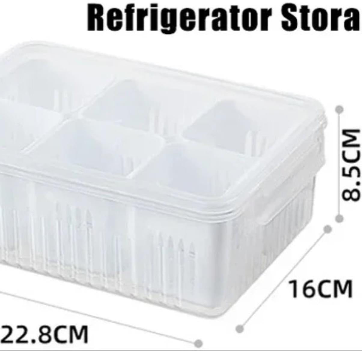 6 Grids Partition Food Container Storage Box