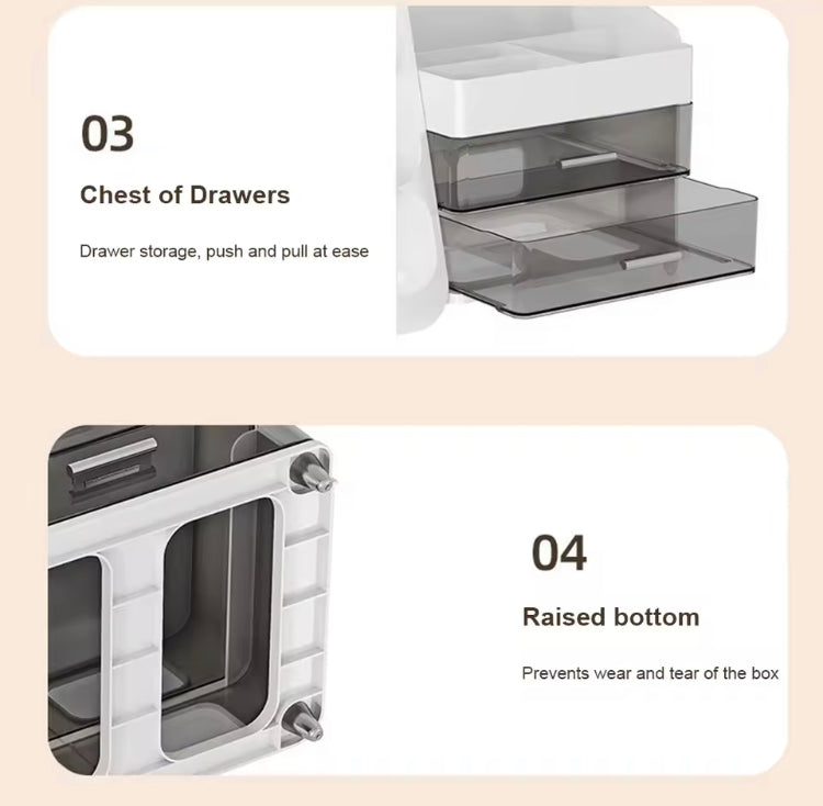 Makeup Cosmetics Organizer with Drawer for Vanity