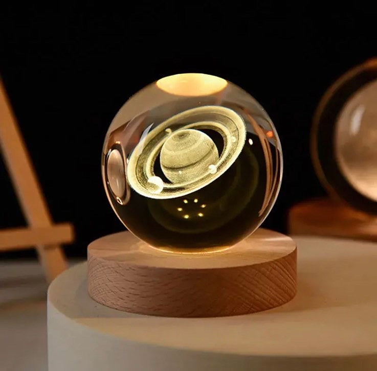 LED Night Light Milky Way Galaxy Solar System Crystal Ball