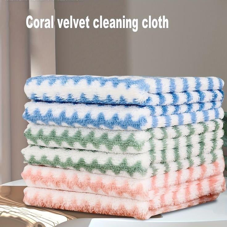 4 Pcs Absorbent Soft Cleaning Towel for Household