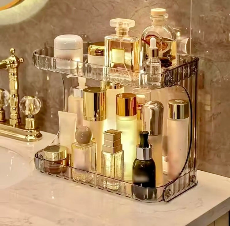 Luxury Double Layer Multipurpose Perfumes Skincare Rack