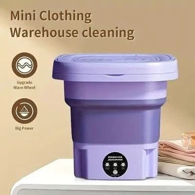 8 Litre Foldable Portable Washing Machine with Box Packaging