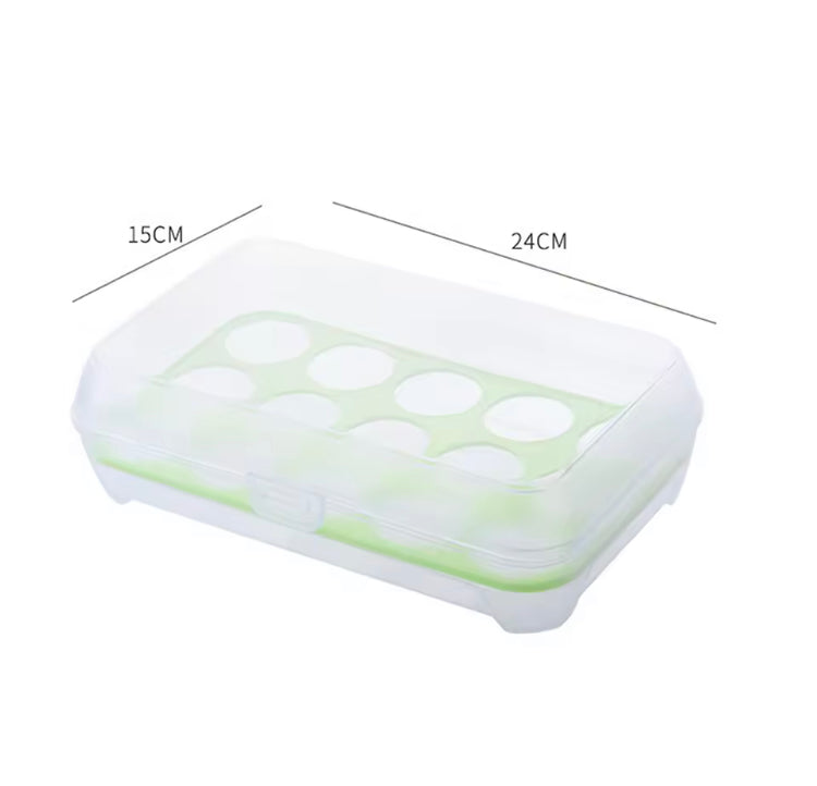 15 Pcs Egg Storage Box Tray with Lid