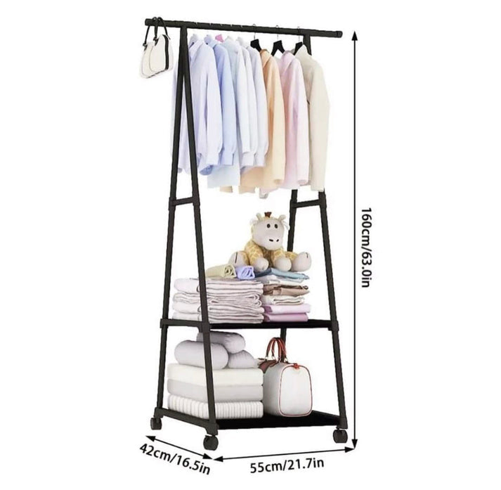 Traingle Iron Clothes Hanging Rack