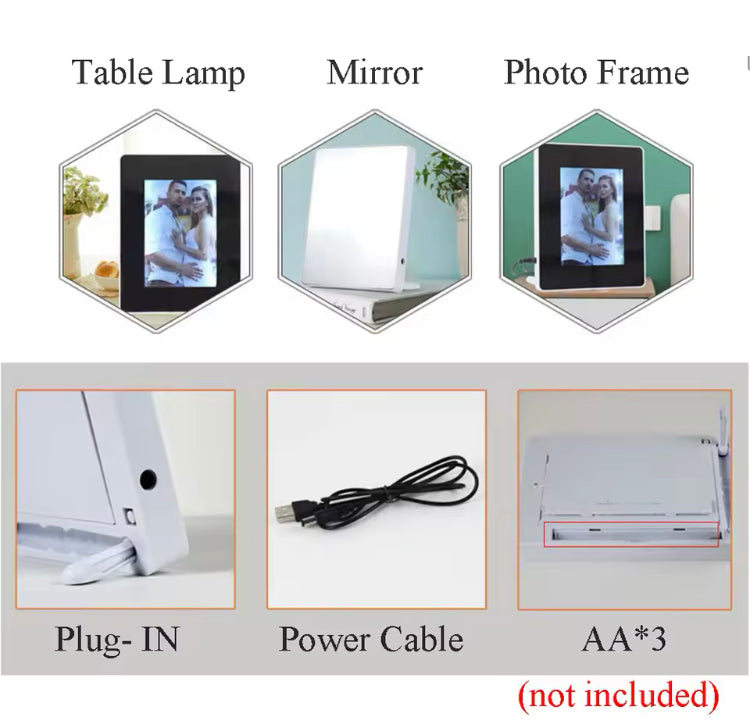 2 in 1 Customized LED Magic Frame + Mirror