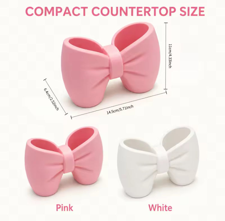 Cute Bow Shaped Brushes Multipurpose Holder