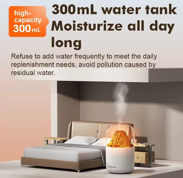 300ml Volcano Lava Humidifier for Household