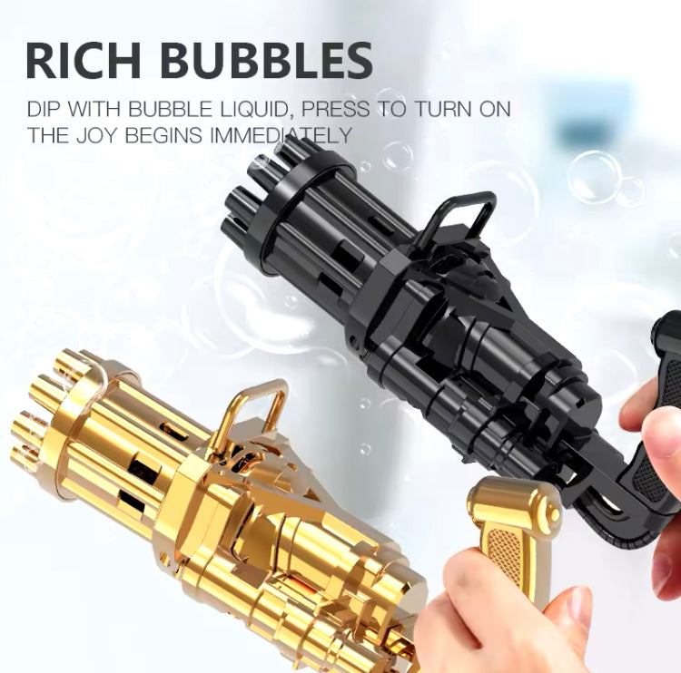 Automatic 8 Hole Design Bubble Gun for Kids