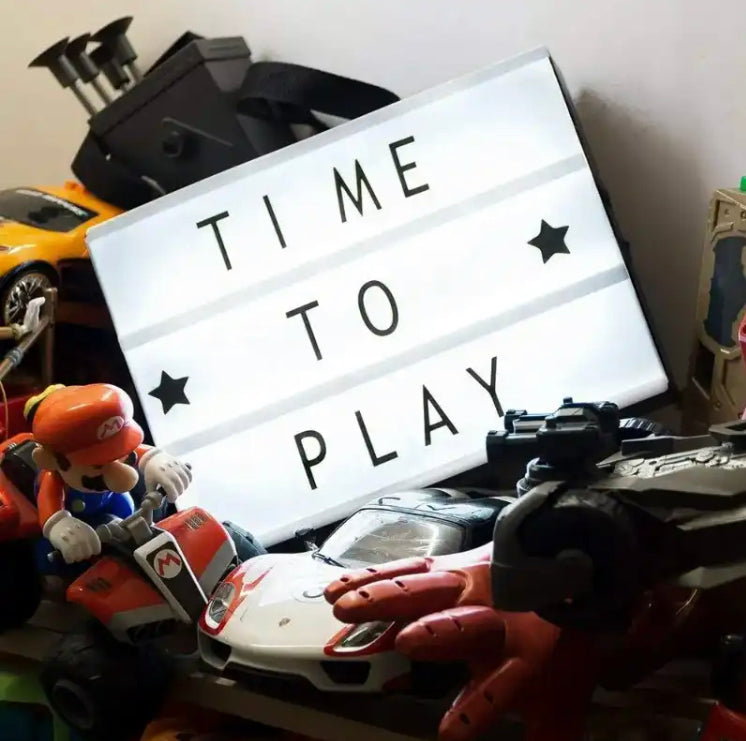 A4 Size Cinematic Light Box Replacement Letters & Numbers Message Board
