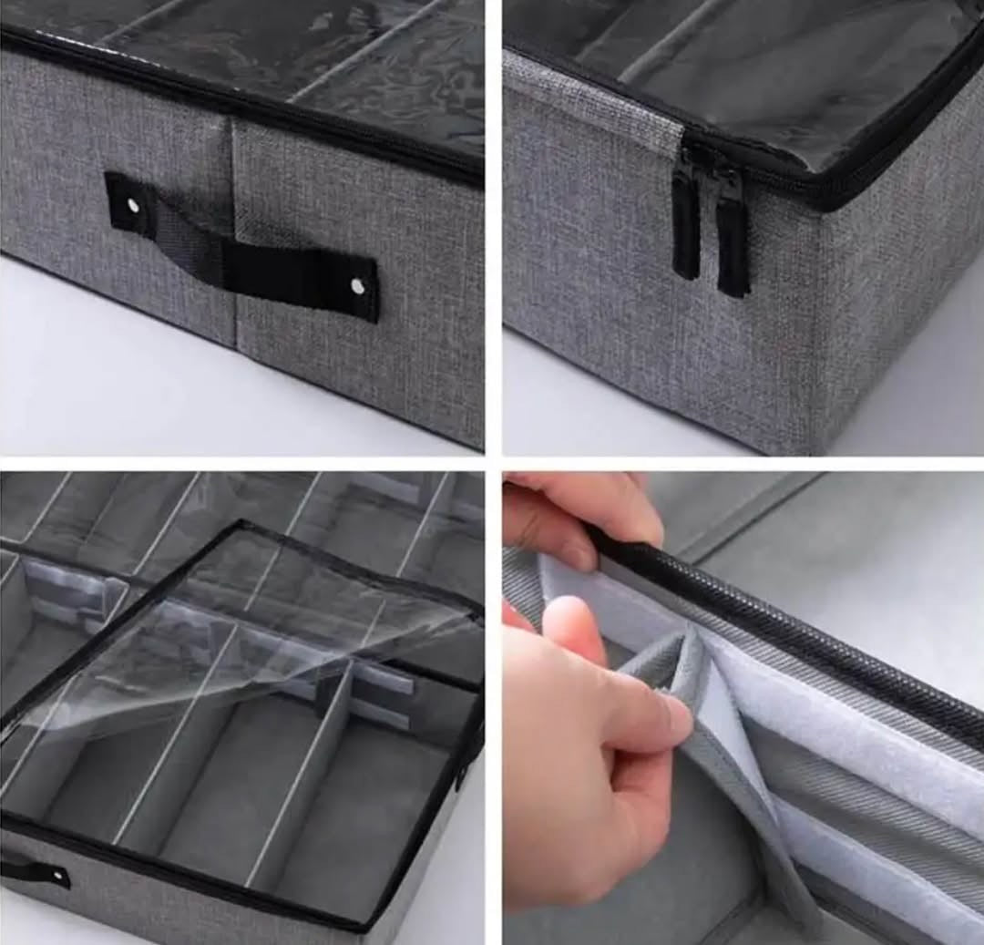 Dustproof Shoes Organizer with Foam Partitions Inside High Quality