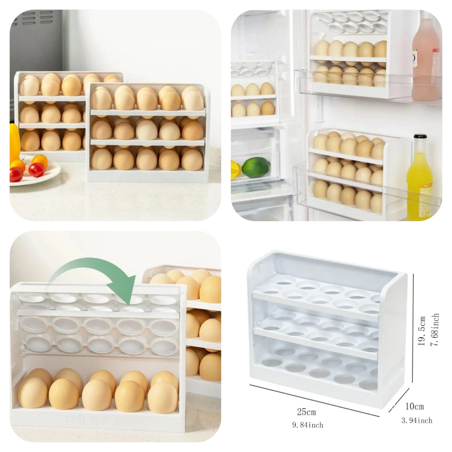 30 Grid Egg Storage with Box Packing