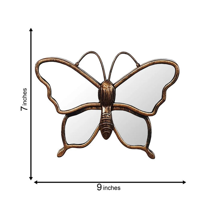 3 Pcs Black Butterfly Mirror Wall Motifs for Home Decoration