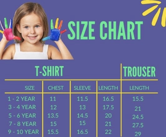 Kids Drop Shoulder Tshirt with Baggy Trouser