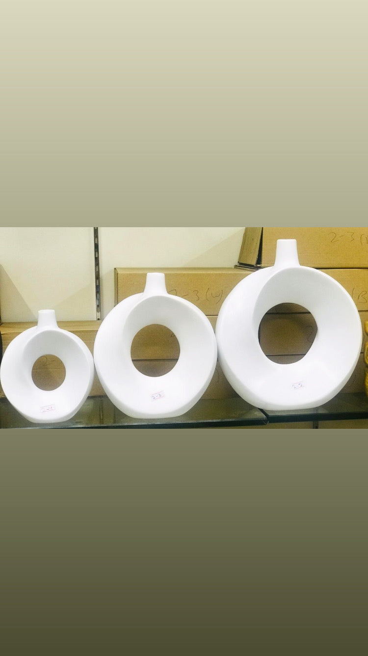 3 Pcs Flower Display Decorative Vases Set