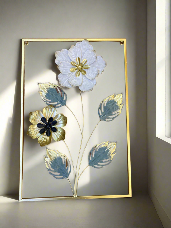 Metal Floral Wall Motif for Home Decoration