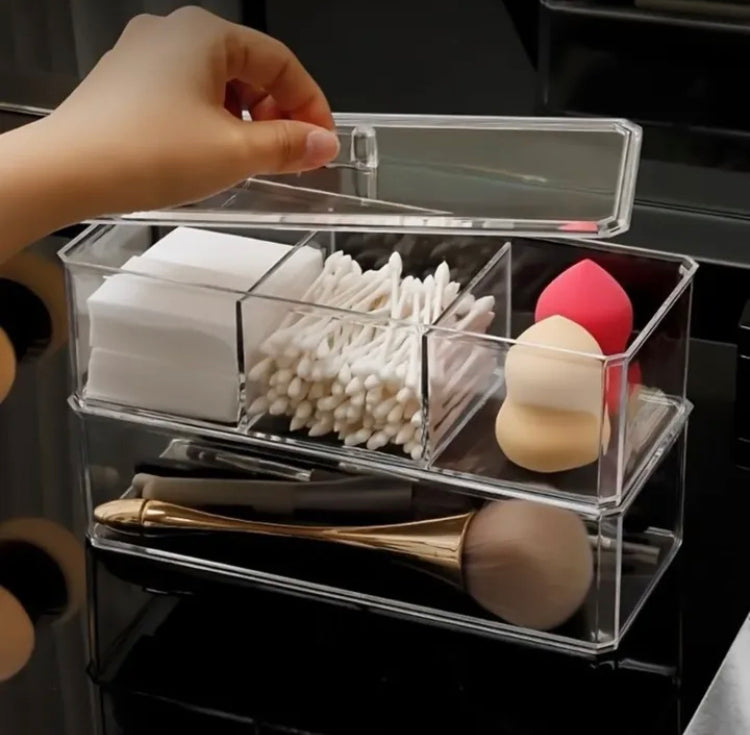 Double Layer Cosmetics Makeup Organizer