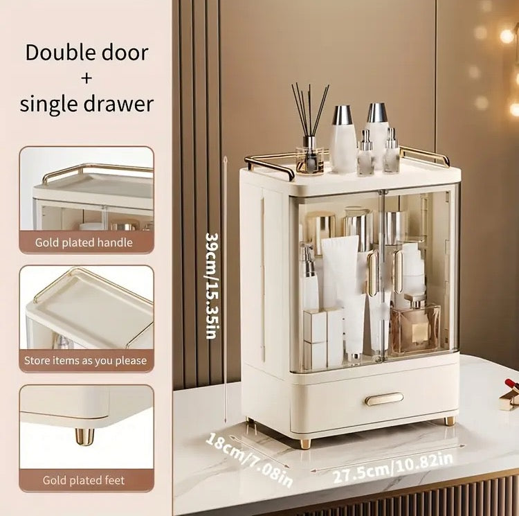 Large Capacity Cupboard Style Cosmetics Makeup Organizer