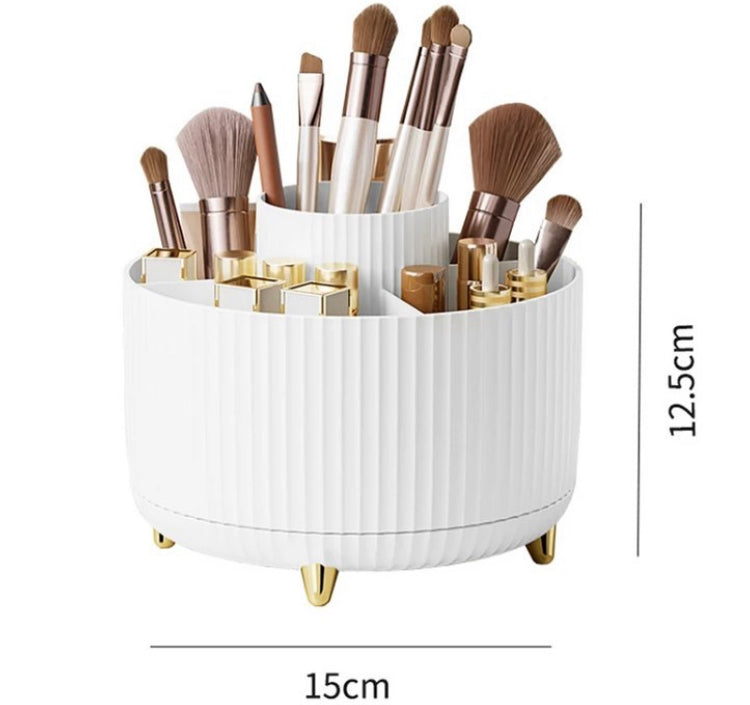 Large Capacity 360 Rotating Makeup Brushes Holder