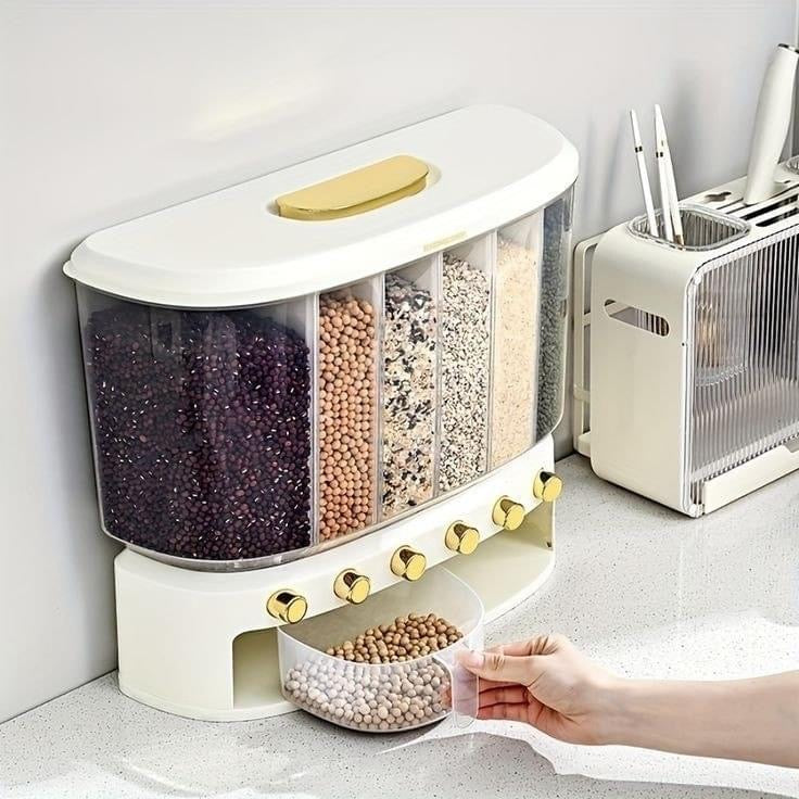 Wall Mounted Cereal Rice Storage Dispenser