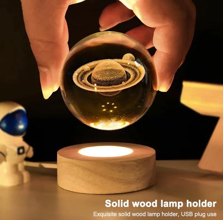 LED Night Light Milky Way Galaxy Solar System Crystal Ball