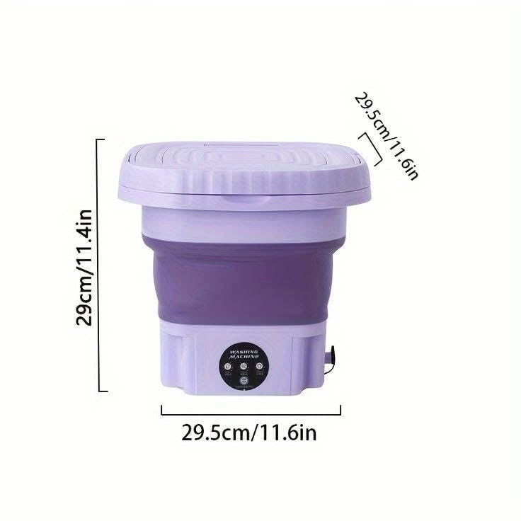 8 Litre Foldable Portable Washing Machine with Box Packaging