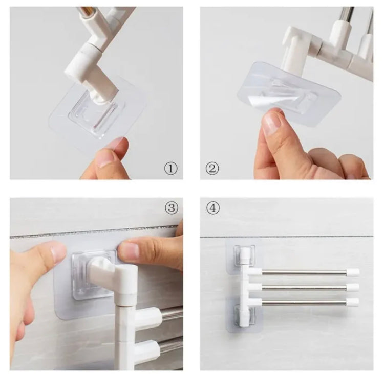 Self Adhesive Wall Rotatable Towel Holder