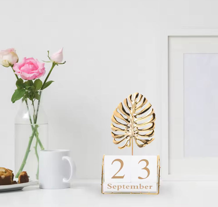 Metal Creative Calender Living Room Office Decor
