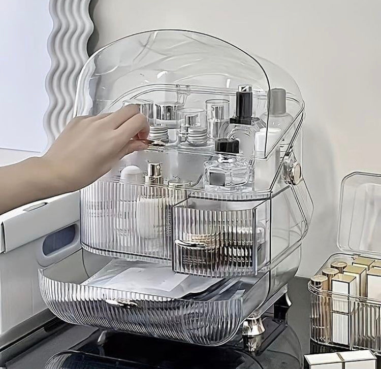 Large Capacity Transparent Acrylic Cosmetics Makeup Organizer