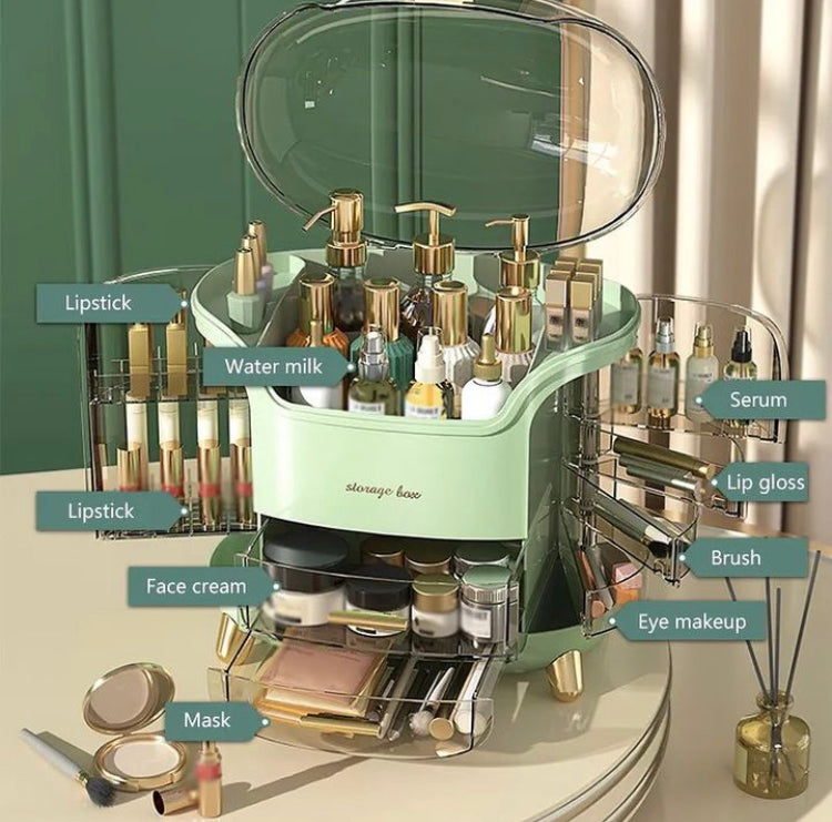 Luxury Large Capacity Dusproof Cosmetics Makeup Organizer
