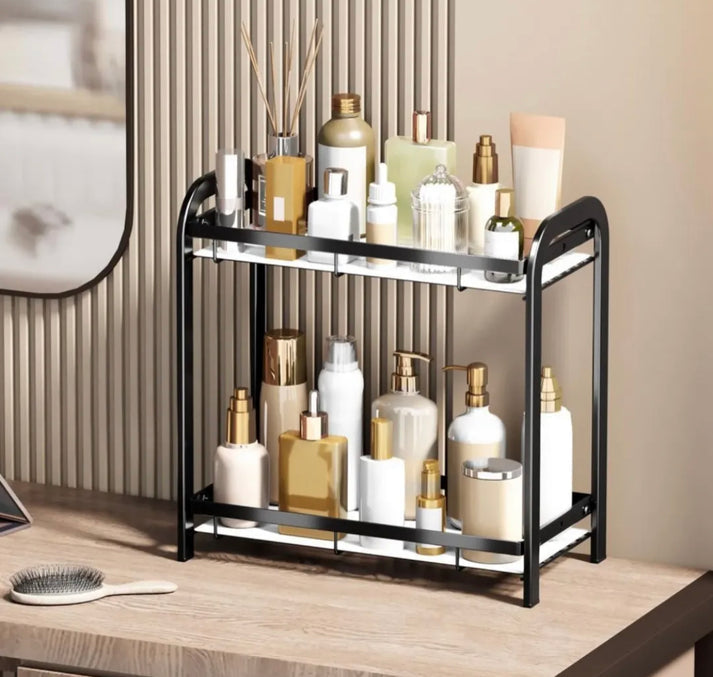 Double Layer Iron Multipurpose Storage Rack