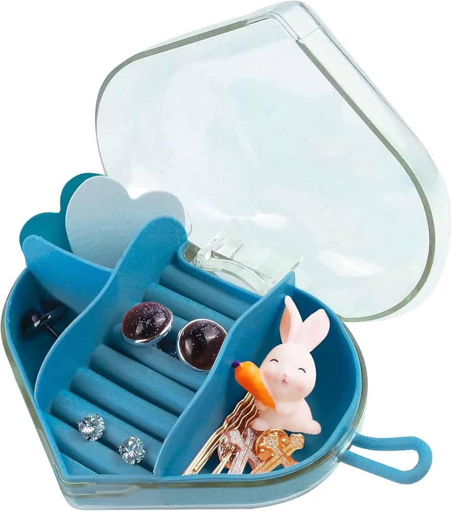 Heart Shape Portable Jewellery Organizer