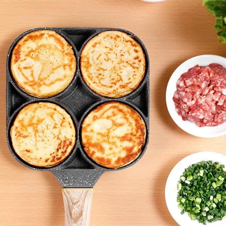 Non-stick four Portions Frying Pan