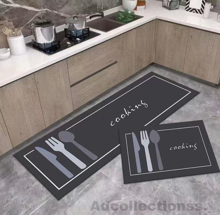 2Pcs Anti Slip Water Absorbent Matt Set