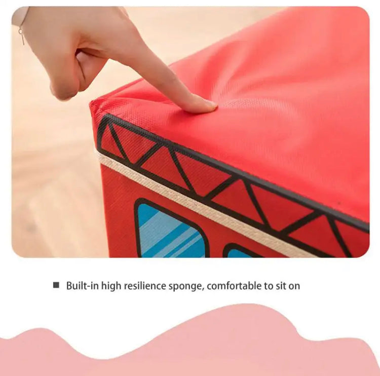 Bus Shape Spacious Large Capacity Storage Box for Kids Multipurpose
