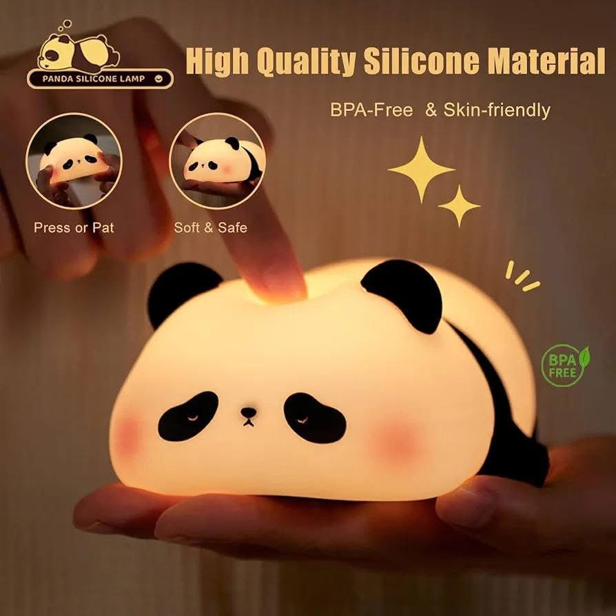 Silicone Rechargeable Panda Night Light Lamp
