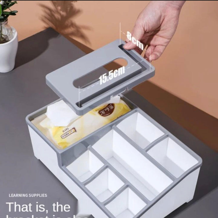 Multifunctional 2 in 1 Tissue + Storage Box
