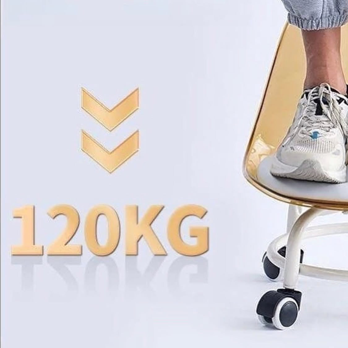 360 Rotating Acrylic Chair for Kids & Adults ( Hold Weight Upto 120kg)