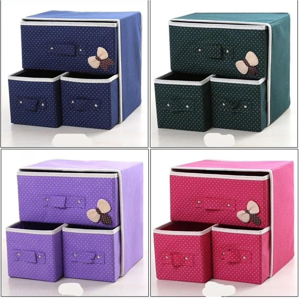 3 Drawers Thickened Convenient Folding Storage Box
