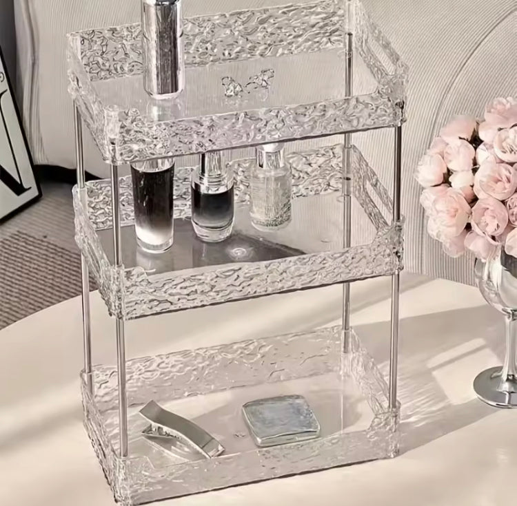 Luxury Acrylic 3 Layer Perfumes Cosmetics Organizer