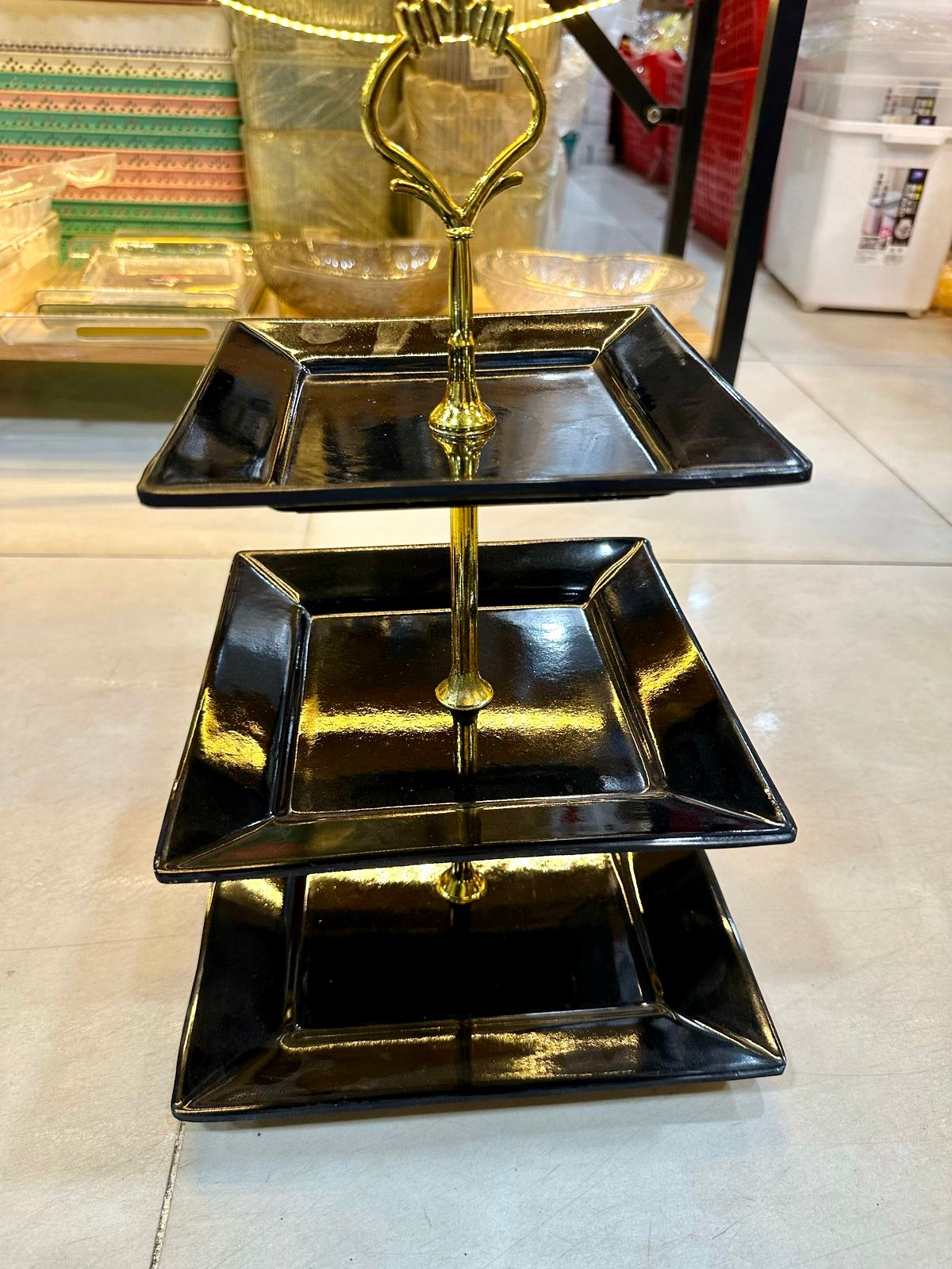 3 Tier Melamine Dessert Stand Perfect for Household Decor